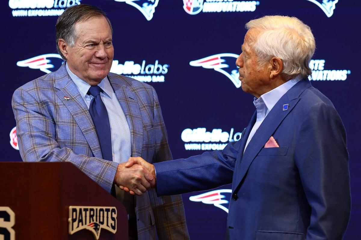 A small discussion of Bill Belikik is running again with Patriots owner Robert Kraft - Sports
