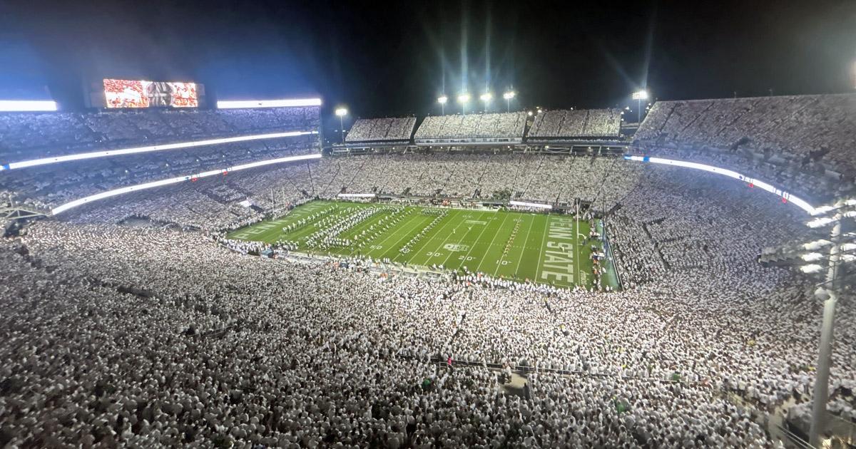 Where does Beaver Stadium rank on The Athletic's Top 25 Football Stadiums?