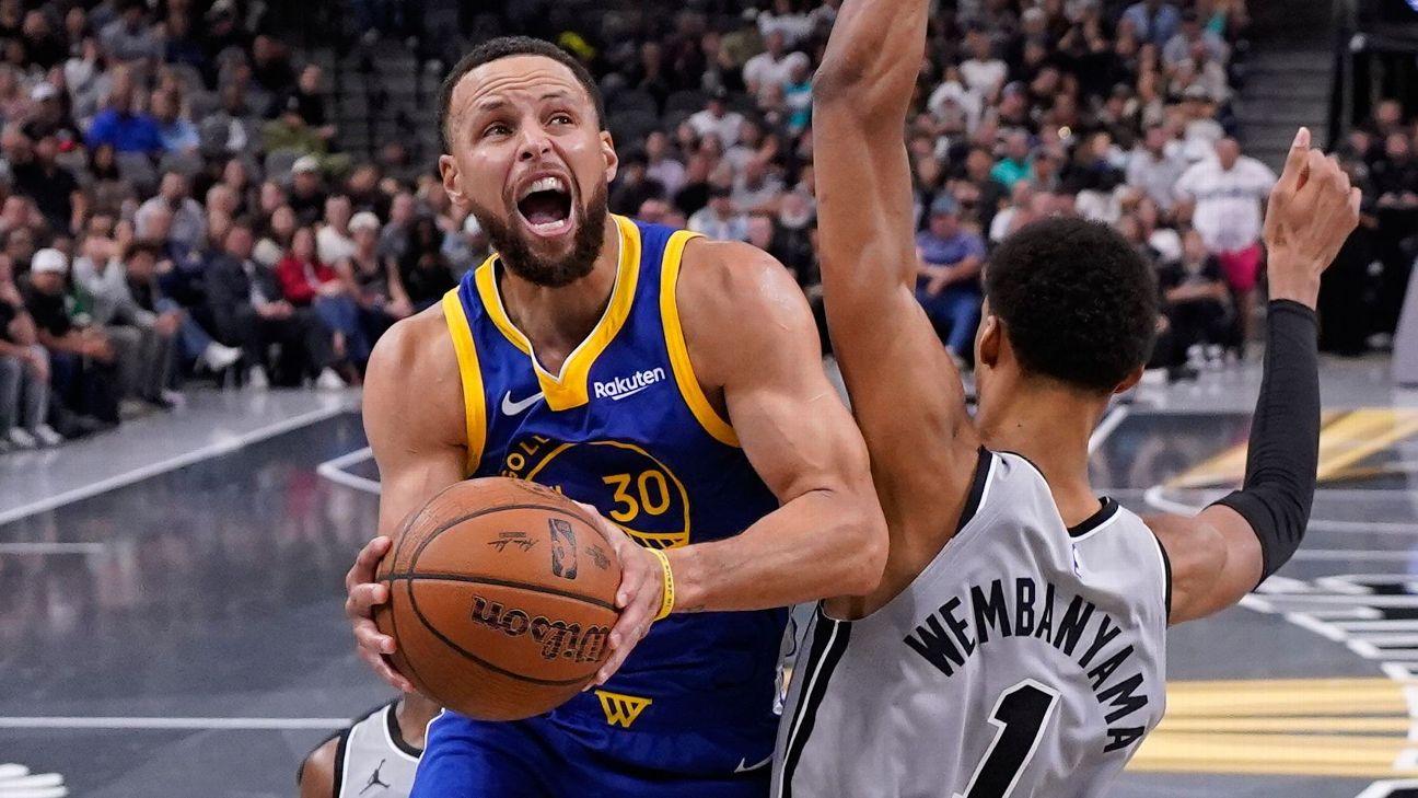 Curry fires up Spurs again, faces Warriors in 49-point night -